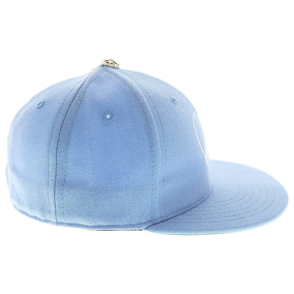 CHROME HEARTS(クロムハーツ) CH HAT ハートロゴ刺繍ベースボールキャップ帽子 ライトブルー
