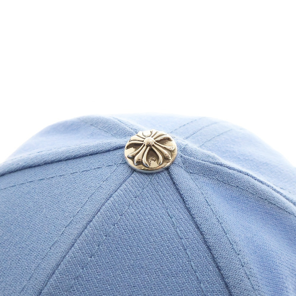 CHROME HEARTS(クロムハーツ) CH HAT ハートロゴ刺繍ベースボールキャップ帽子 ライトブルー