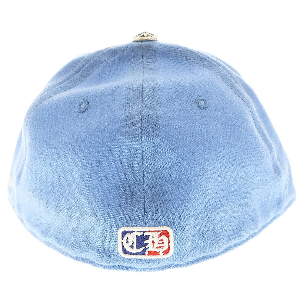 CHROME HEARTS(クロムハーツ) CH HAT ハートロゴ刺繍ベースボールキャップ帽子 ライトブルー