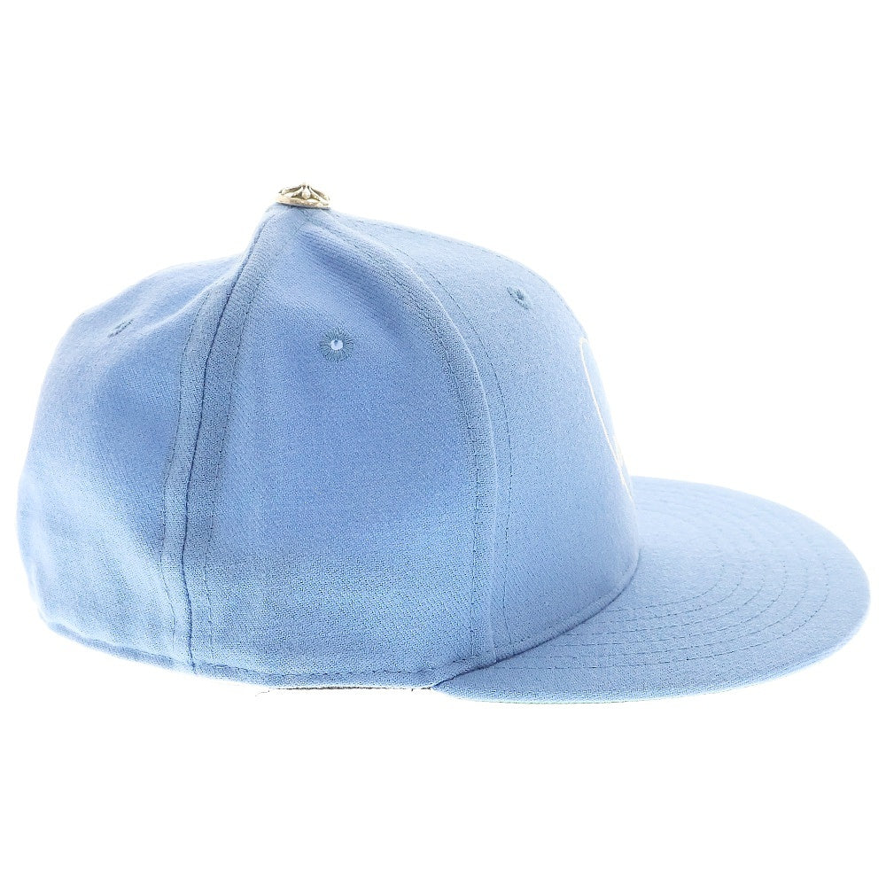 CHROME HEARTS(クロムハーツ) CH HAT ハートロゴ刺繍ベースボールキャップ帽子 ライトブルー