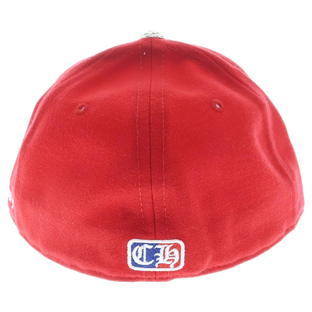 CHROME HEARTS(クロムハーツ) CH HAT ハートロゴ刺繍ベースボールキャップ帽子 レッド