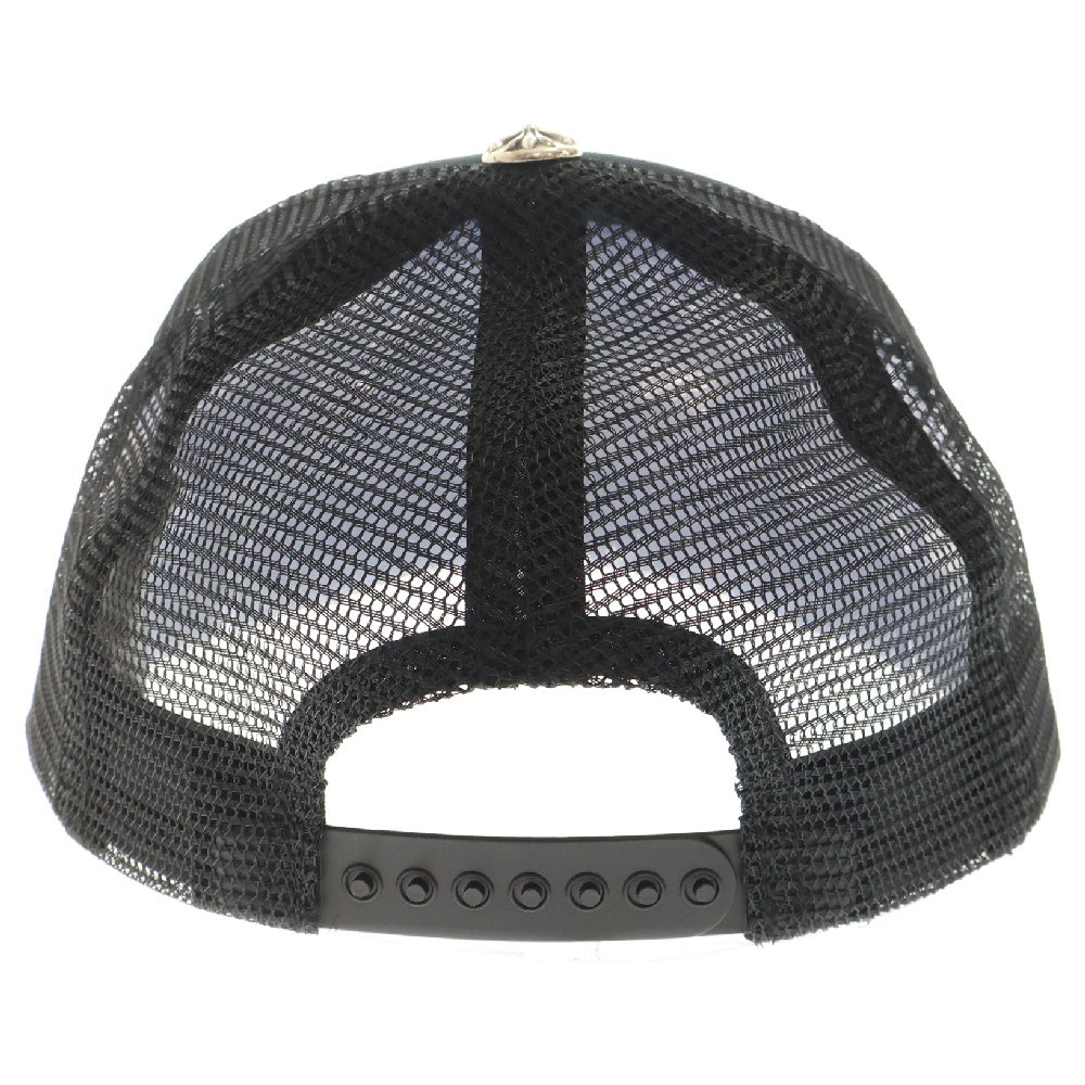 CHROME HEARTS(クロムハーツ) MIAMI LIMITED TRUCKER CH CAP マイアミ限定 CHパッチ クロスボール付メッシュトラッカーキャップ 帽子 ブラック/シルバー