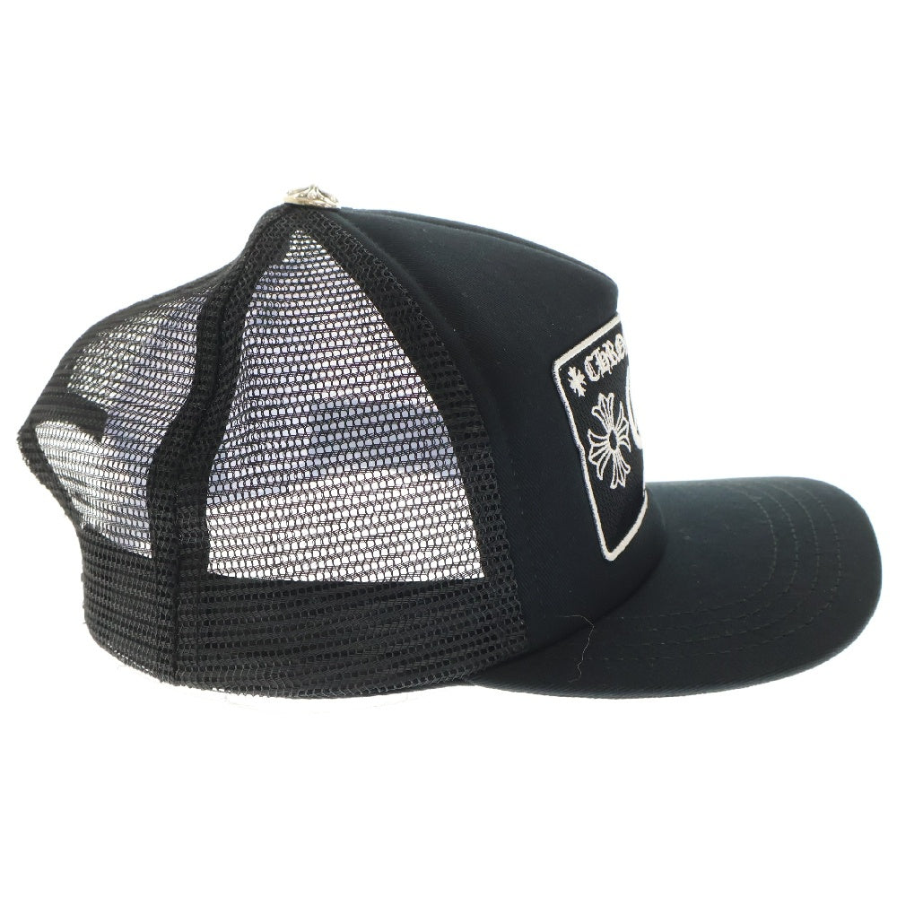 CHROME HEARTS(クロムハーツ) MIAMI LIMITED TRUCKER CH CAP マイアミ限定 CHパッチ クロスボール付メッシュトラッカーキャップ 帽子 ブラック/シルバー