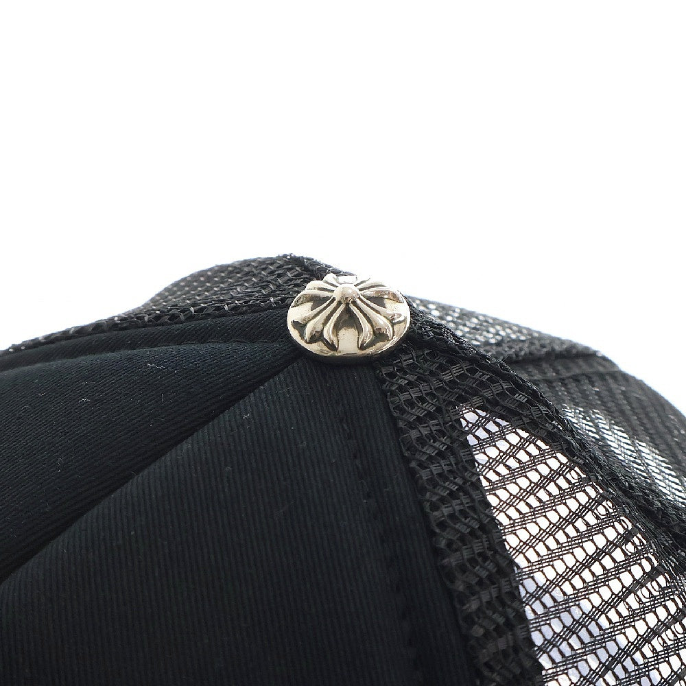 CHROME HEARTS(クロムハーツ) MIAMI LIMITED TRUCKER CH CAP マイアミ限定 CHパッチ クロスボール付メッシュトラッカーキャップ 帽子 ブラック/シルバー