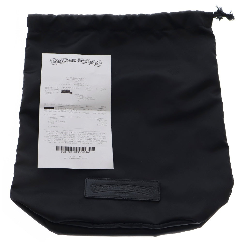 CHROME HEARTS(クロムハーツ) CHICKEN NUGGET SML チキンナゲット ラージダガーノベルティレザーショルダーバッグ ブラック/シルバー