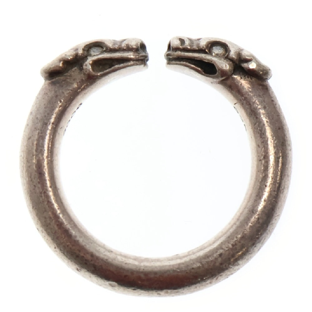 CHROME HEARTS(クロムハーツ) BANGLE DOUBLE DOG EYE AFTER DIA ダブルドッグ アイアフターダイヤ シルバーリング 19号