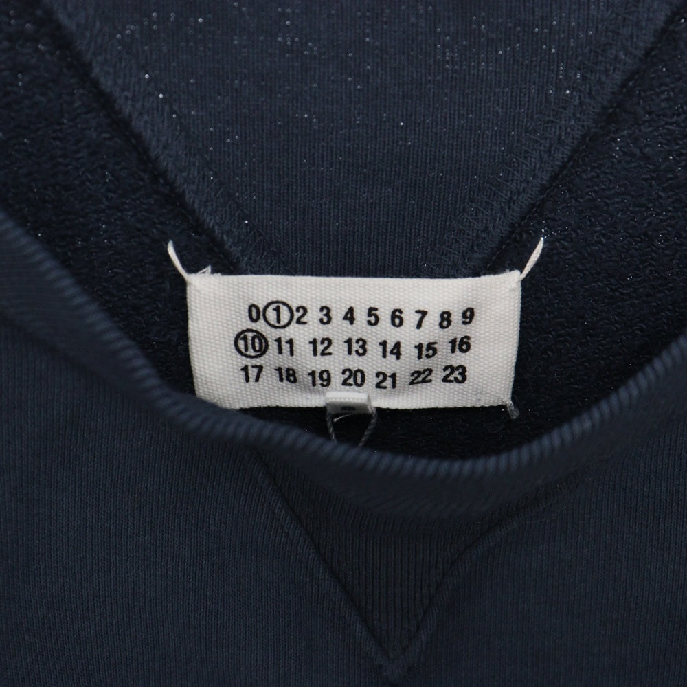 Maison Martin Margiela(メゾンマルタンマルジェラ) 24SS ロゴ刺繍 クルーネックスウェットシャツ トレーナー S50GU0215 ネイビー