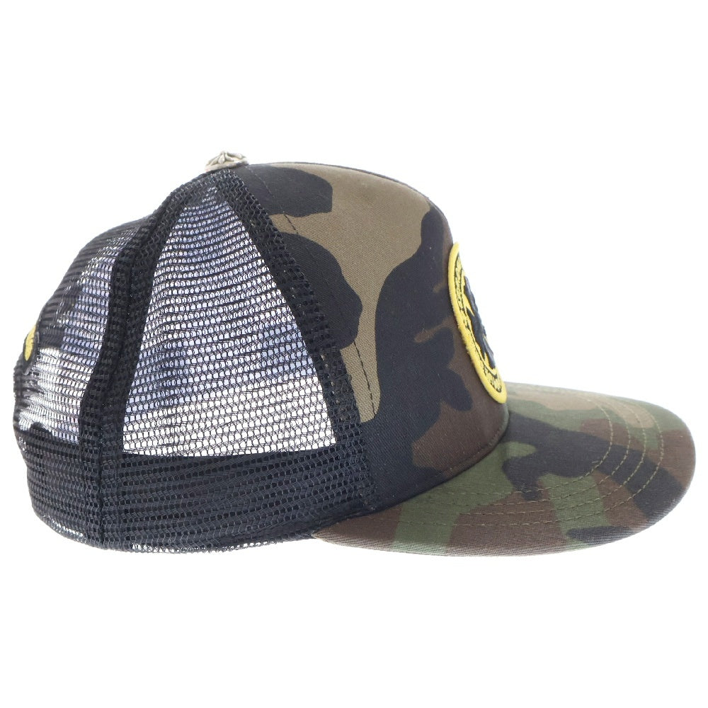 CHROME HEARTS(クロムハーツ) Yellow CH Plus Trucker Cap Camo イエローCHプラストラッカーキャップ カモフラ メッシュキャップ ※国内ギャランティ付き