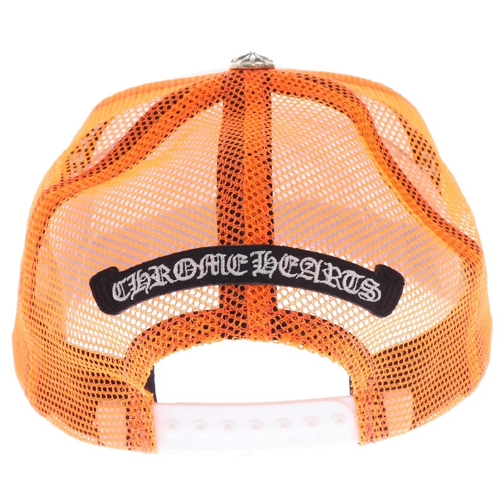 CHROME HEARTS(クロムハーツ) CRS PATCH Trucker Cap クロスパッチ メッシュトラッカー キャップ オレンジ