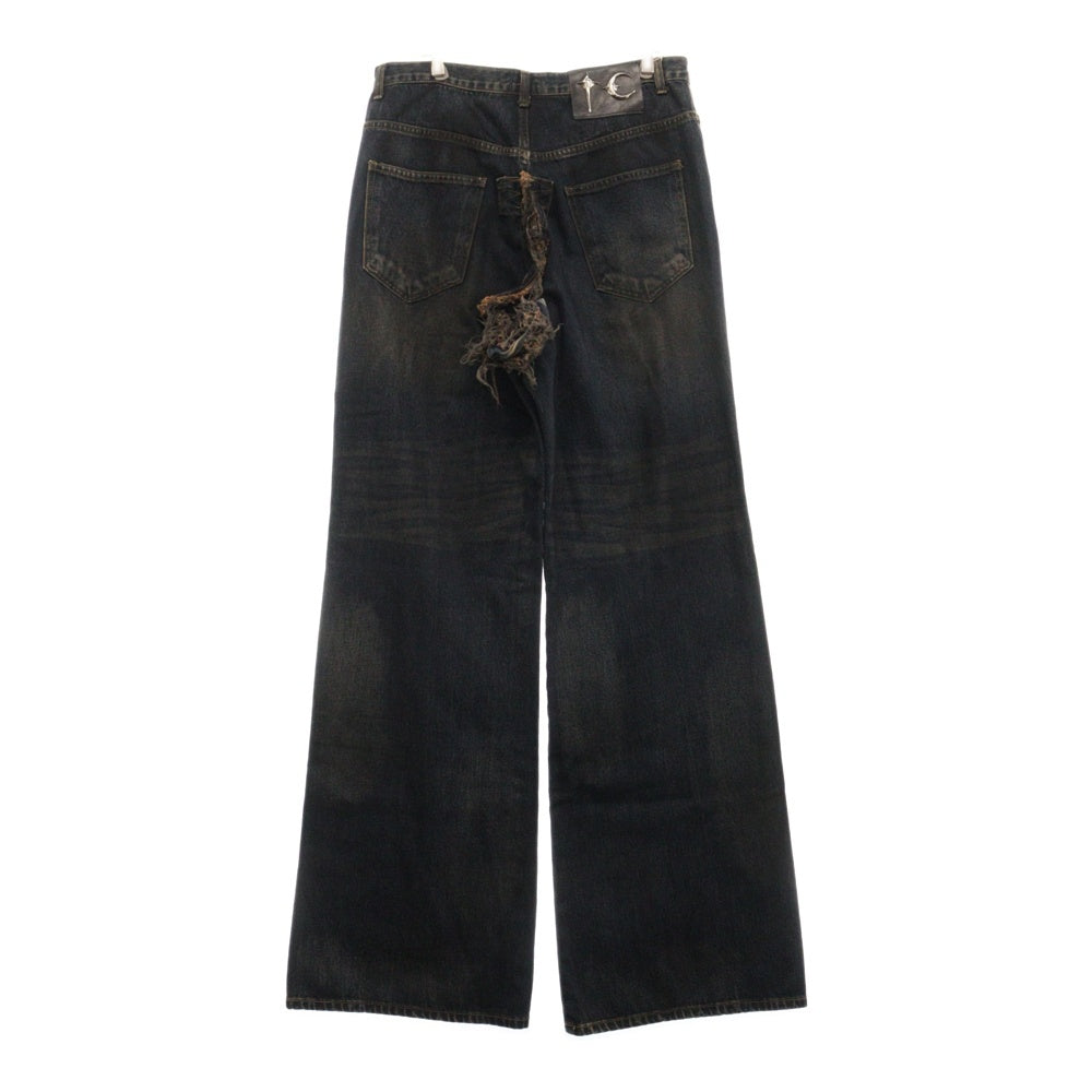 THUG CLUB(サグクラブ) CHIMERA PANTS キメラ バギーデニムパンツ インディゴ TC24PT2002