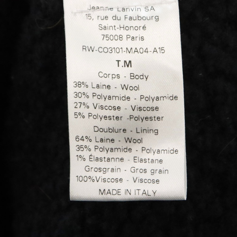 LANVIN(ランバン) ツイード コートジャケット ブラック/ホワイト レディース RW-CO3101-MA04-A15