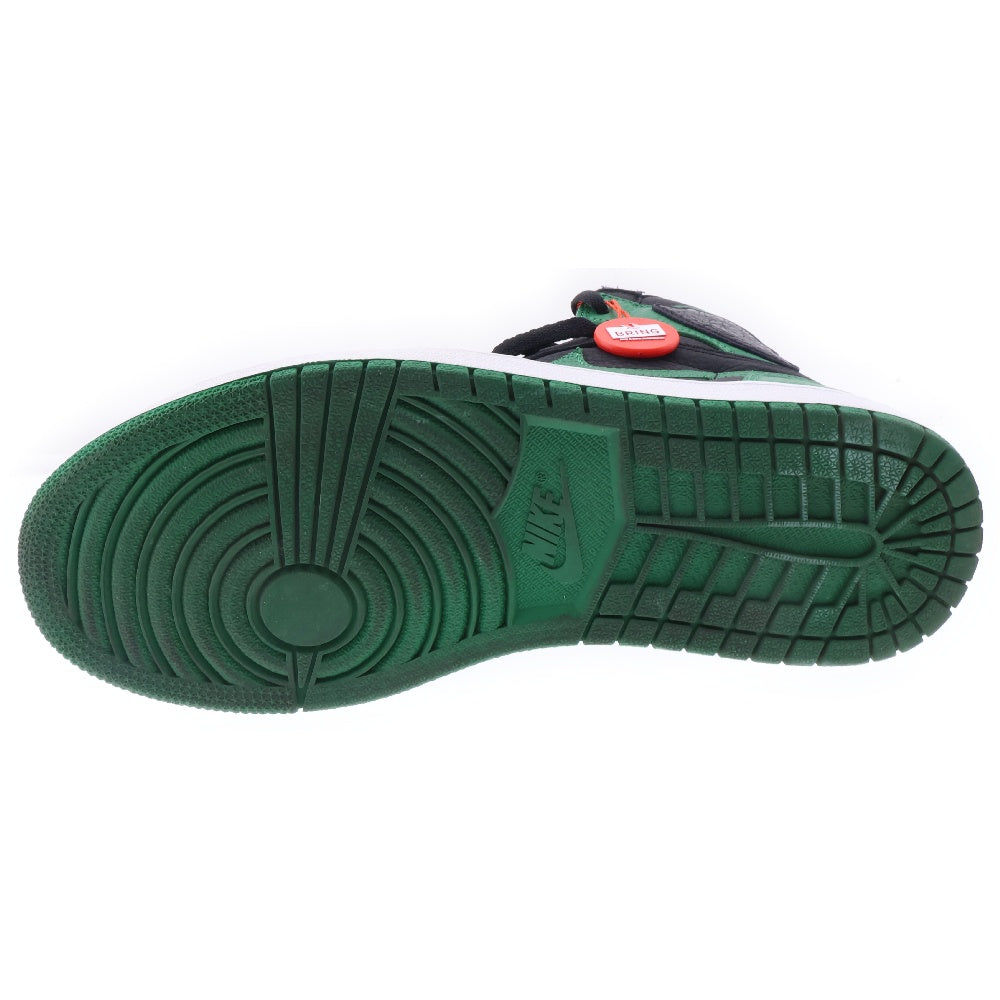 NIKE(ナイキ) AIR JORDAN 1 RETRO HIGH OG PINE GREEN エアジョーダン レトロ パイングリーン ハイカットスニーカー ブラック/グリーン US9/27cm 555088-030