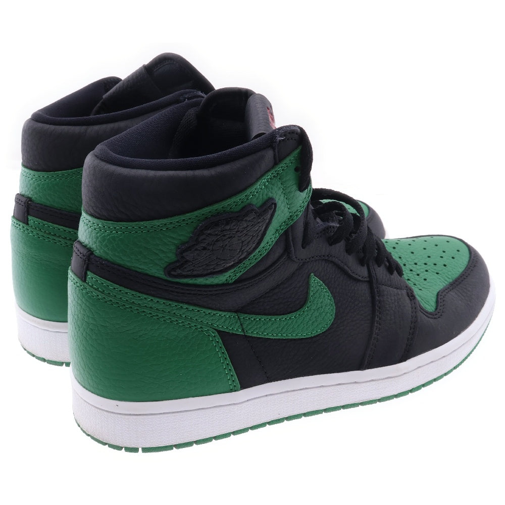 NIKE(ナイキ) AIR JORDAN 1 RETRO HIGH OG PINE GREEN エアジョーダン レトロ パイングリーン ハイカットスニーカー ブラック/グリーン US9/27cm 555088-030