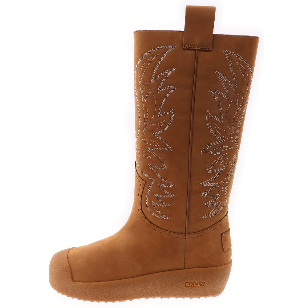 BALLY(バリー) 22FW LEATHER CURLING COWBOY レザーカウボーイ ロングブーツ ブラウン MSB02F NK005