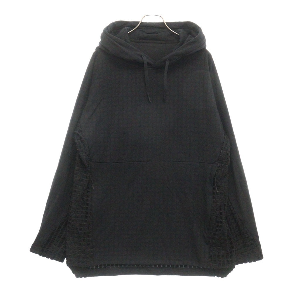 White Mountaineering(ホワイトマウンテニアリング) THERMO FLY HOODIE サーモウ フライ プルオーバーパーカー ブラック BK2373505