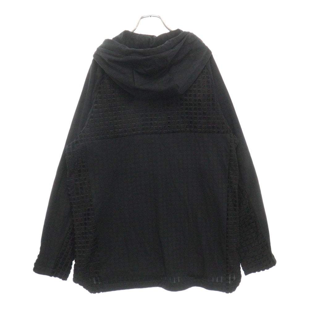 White Mountaineering(ホワイトマウンテニアリング) THERMO FLY HOODIE サーモウ フライ プルオーバーパーカー ブラック BK2373505