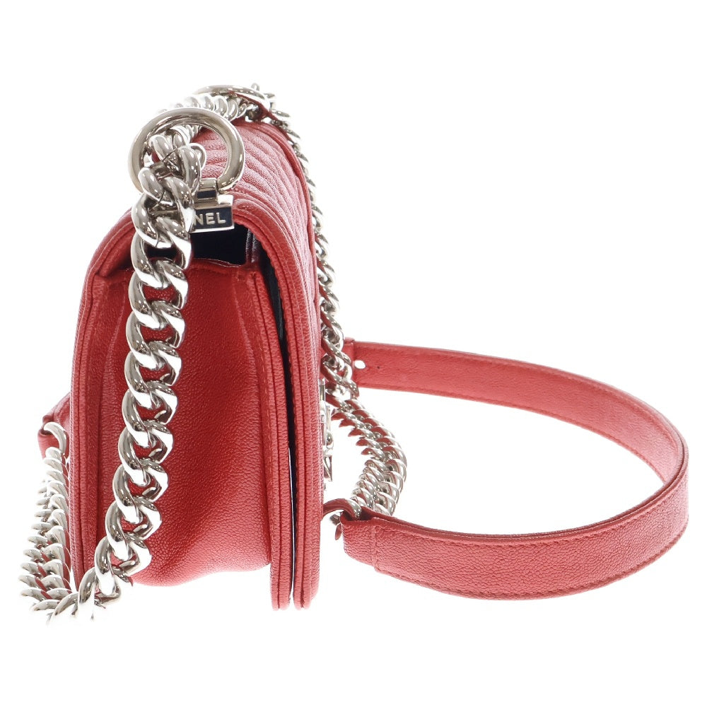 CHANEL(シャネル) ボーイシャネル スモール ショルダーバッグ レッド