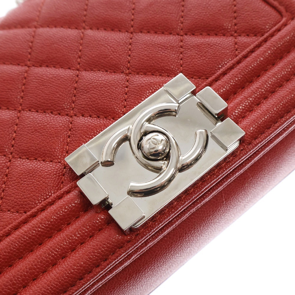 CHANEL(シャネル) ボーイシャネル スモール ショルダーバッグ レッド