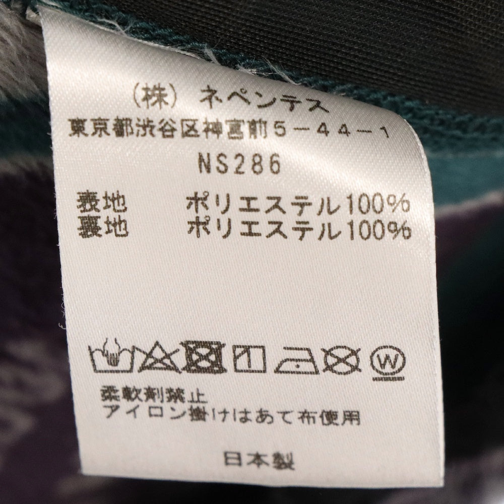 Needles(ニードルス) W.U. Piping Vest Jacket パイピング マイクロファ ジップアップベスト NS286 ブルー レディース