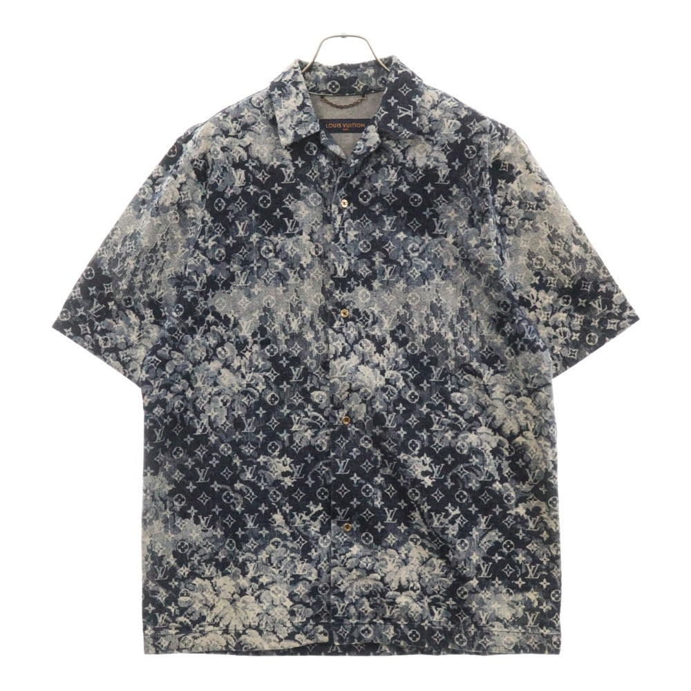 LOUIS VUITTON(ルイヴィトン) 21SS ハワイアン モノグラム タペストリー 半袖シャツ RM211M ZMC HKS02W ネイビー