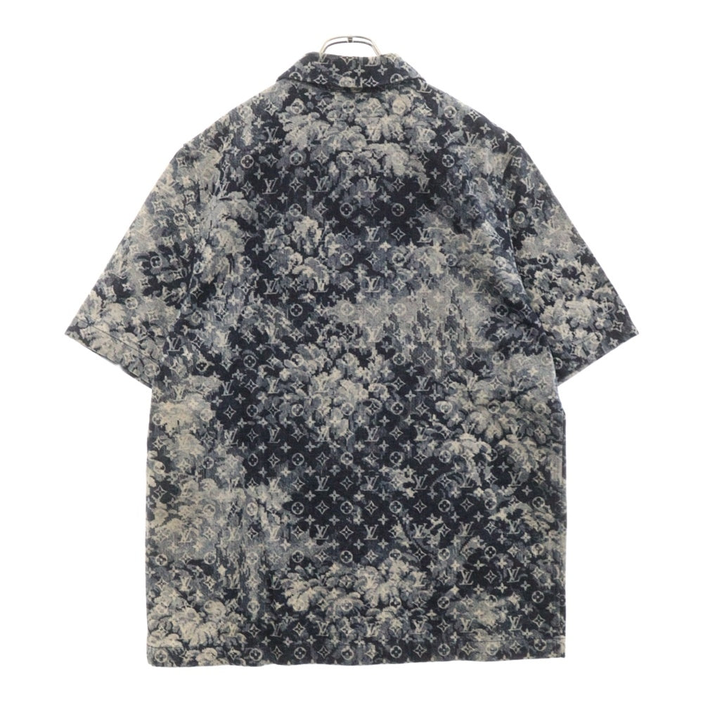 LOUIS VUITTON(ルイヴィトン) 21SS ハワイアン モノグラム タペストリー 半袖シャツ RM211M ZMC HKS02W ネイビー