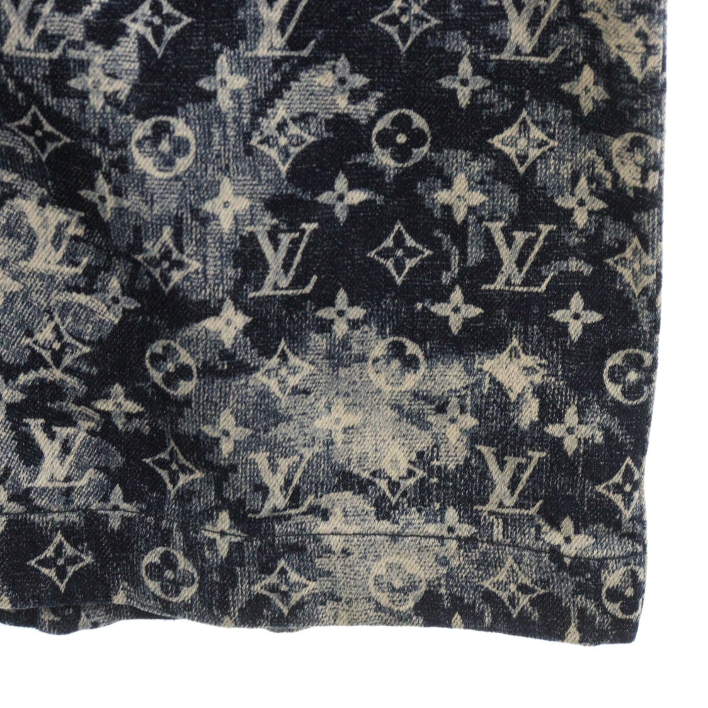LOUIS VUITTON(ルイヴィトン) 21SS ハワイアン モノグラム タペストリー 半袖シャツ RM211M ZMC HKS02W ネイビー