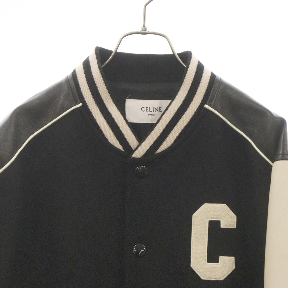 CELINE(セリーヌ) 22SS Cパッチ クラシック テディジャケット 2V56D896C ブラック