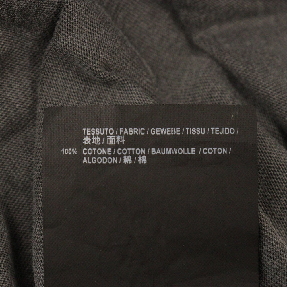 BALENCIAGA(バレンシアガ) ヴィンテージ加工 HOMME刺繍 ハイネック 長袖Tシャツ 485948 TWK42 グレー