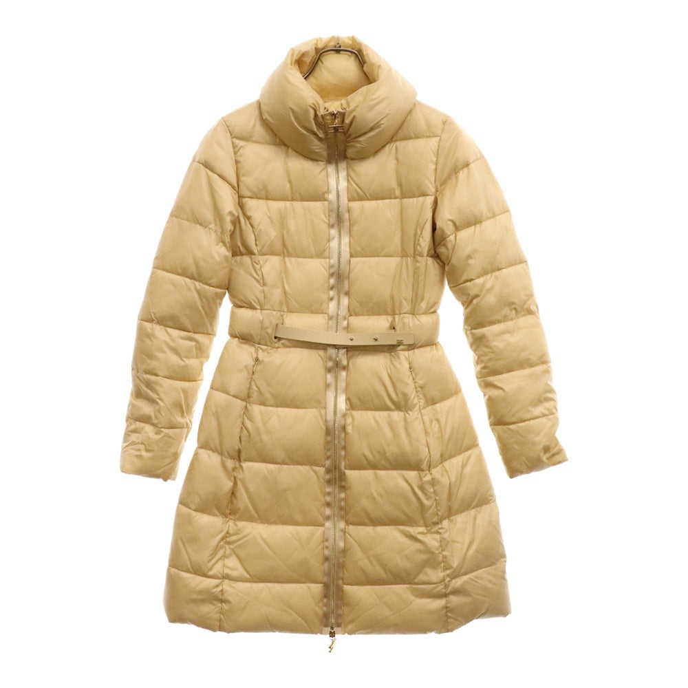 Elisabetta FRANCHI(エリザベッタフランキ) GIACCA IMBOTTITA PADDED JACKET ベルト付き パデッド ジャケット レディース PI 048 1885 ベージュ