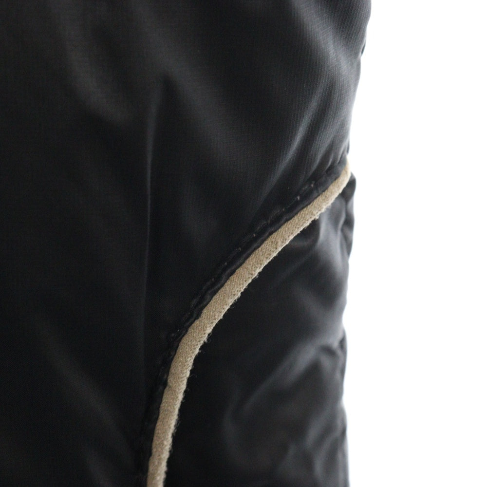 STUSSY(ステューシー) オールド ロゴプリント ジップアップダウンベストジャケット ブラック