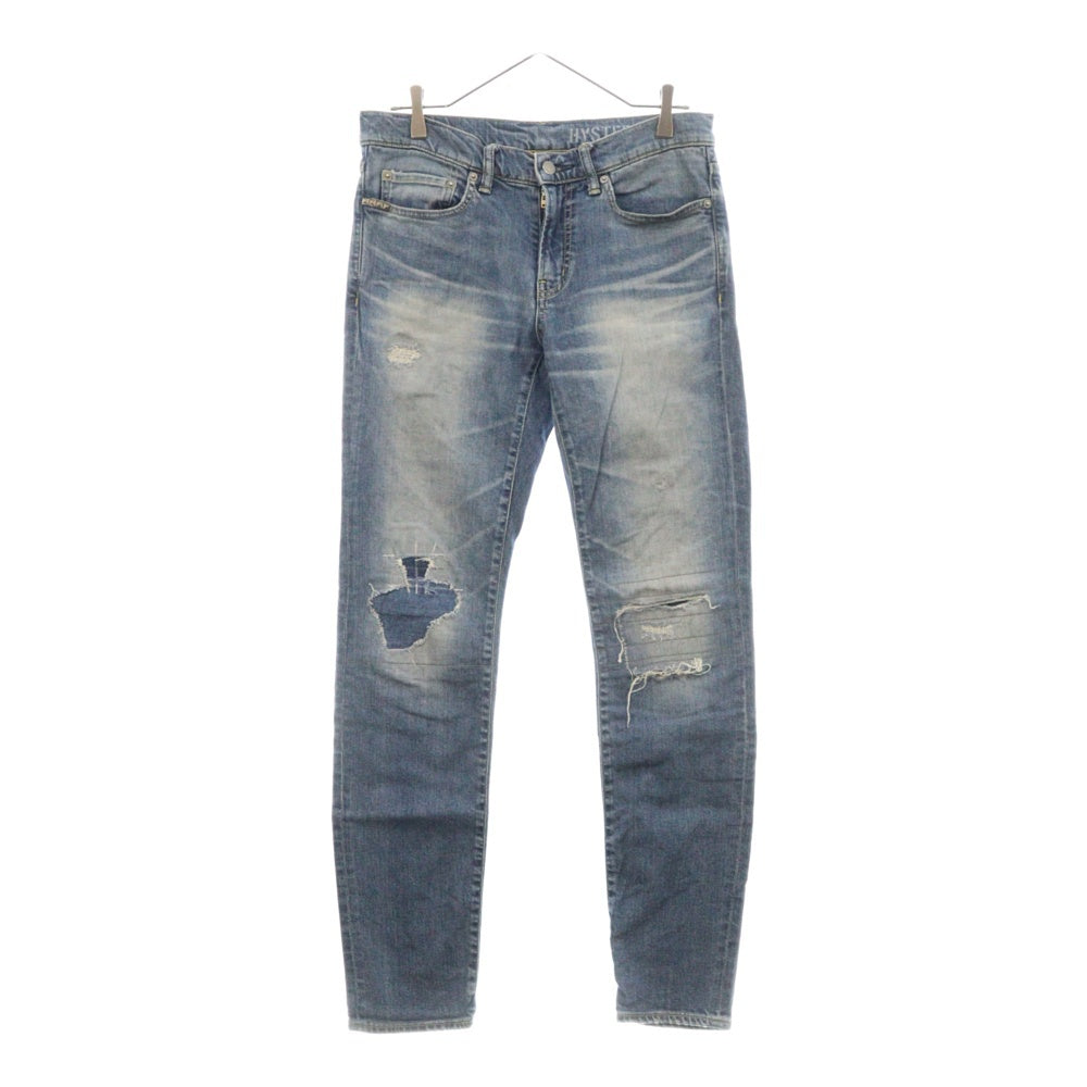 HYSTERIC GLAMOUR(ヒステリックグラマー) KPR加工 スリムデニムパンツ ジーンズ スキニーパンツ 02231AP02 インディゴブルー
