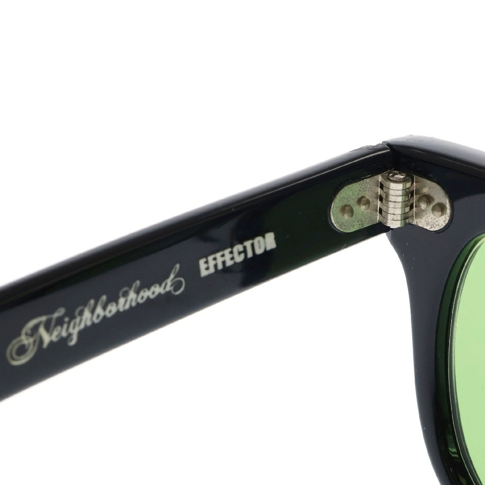 NEIGHBORHOOD(ネイバーフッド) ×EFFECTOR エフェクター カラーレンズ ブラックフレーム サングラス 眼鏡 ブラック/グリーン