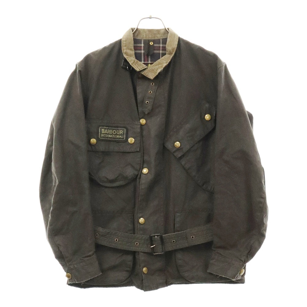Barbour(バブアー) 90s イングランド製 INTERNATIONAL インターナショナル オイルドジャケット ブラウン