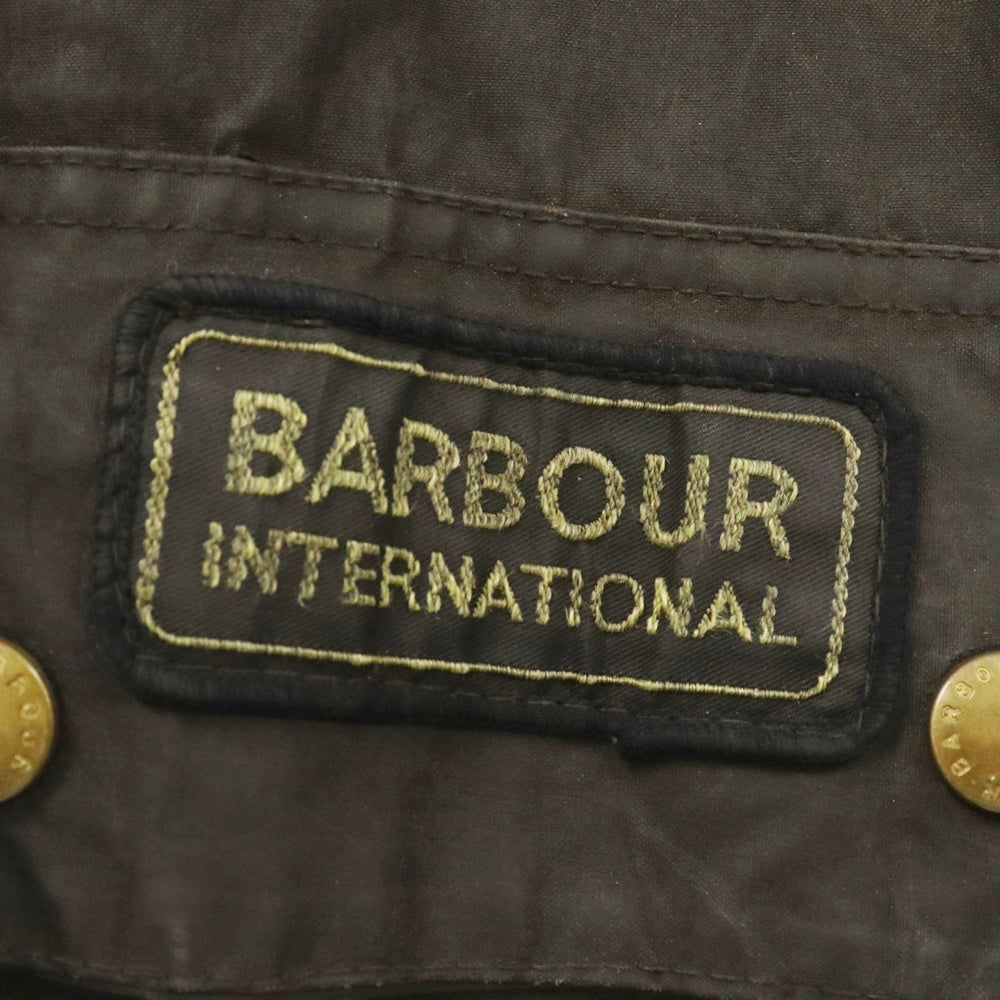 Barbour(バブアー) 90s イングランド製 INTERNATIONAL インターナショナル オイルドジャケット ブラウン
