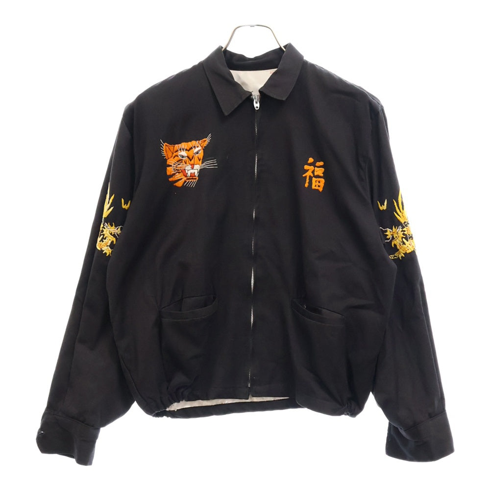 VINTAGE(ヴィンテージ) 60s VIETNAM SOUVENIR JACKET ベトジャン スーベニア ジップアップ ジャケット ブラック