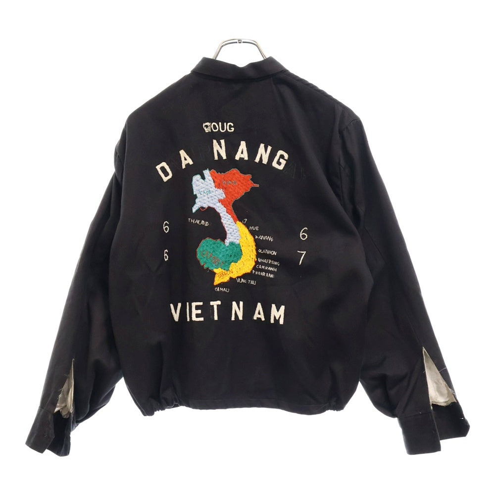 VINTAGE(ヴィンテージ) 60s VIETNAM SOUVENIR JACKET ベトジャン スーベニア ジップアップ ジャケット ブラック