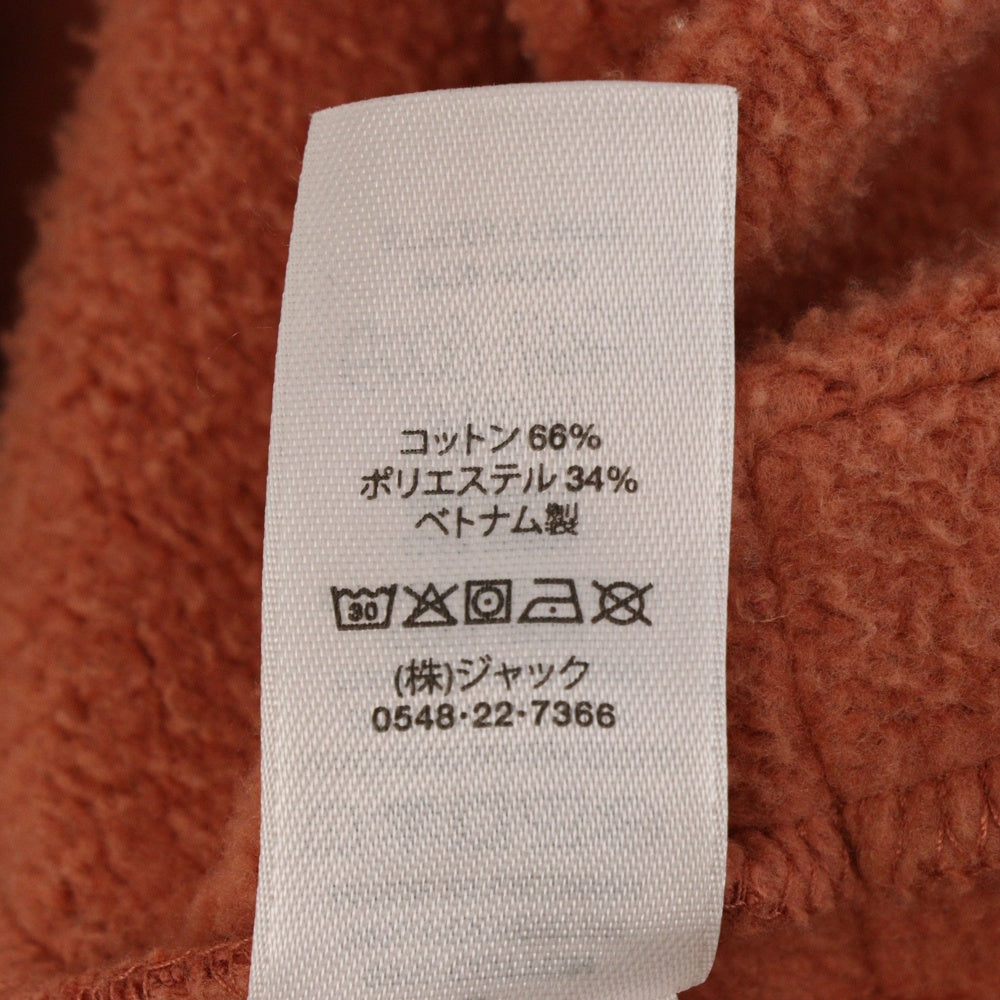 STUSSY(ステューシー) Fleece Raglan Hood 裏起毛 フーディープルオーバーパーカー 118572 オレンジ