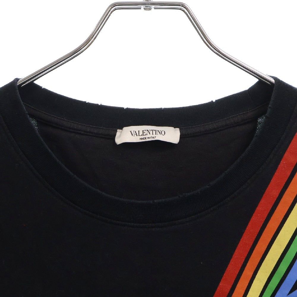 VALENTINO(ヴァレンチノ) シューティングスター レインボーサンダー プリントTシャツ RV3MG01DBAK ブラック