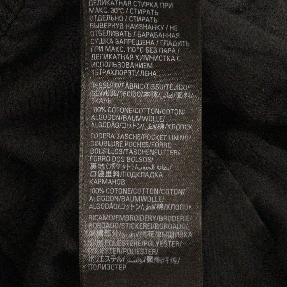 BALENCIAGA(バレンシアガ) 23SS ドローストリングコットンカーゴロングパンツ 698940 TKP27 ブラック