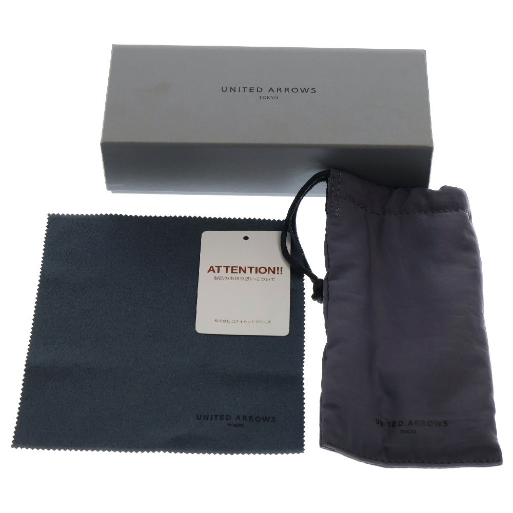 UNITED ARROWS(ユナイテッドアローズ) ×KANEKO OPTICAL 金子眼鏡 ウェリントン イエローレンズ サングラス 眼鏡 ブラック 1444-699-1919-0900
