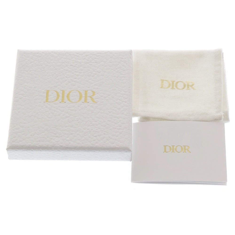 Christian Dior(クリスチャンディオール) CDLOCK ラインストーン ピアス シルバー