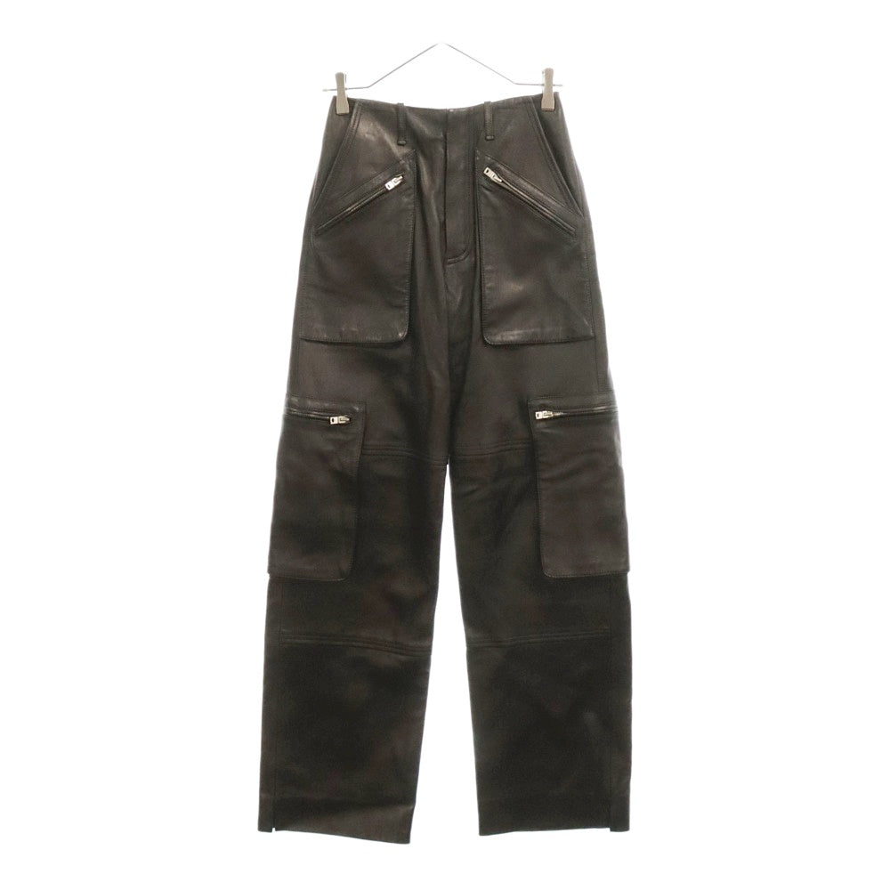 AMIRI(アミリ) LEATHER CARGO PANT PF23WLP004001 レザーカーゴパンツ ブラック