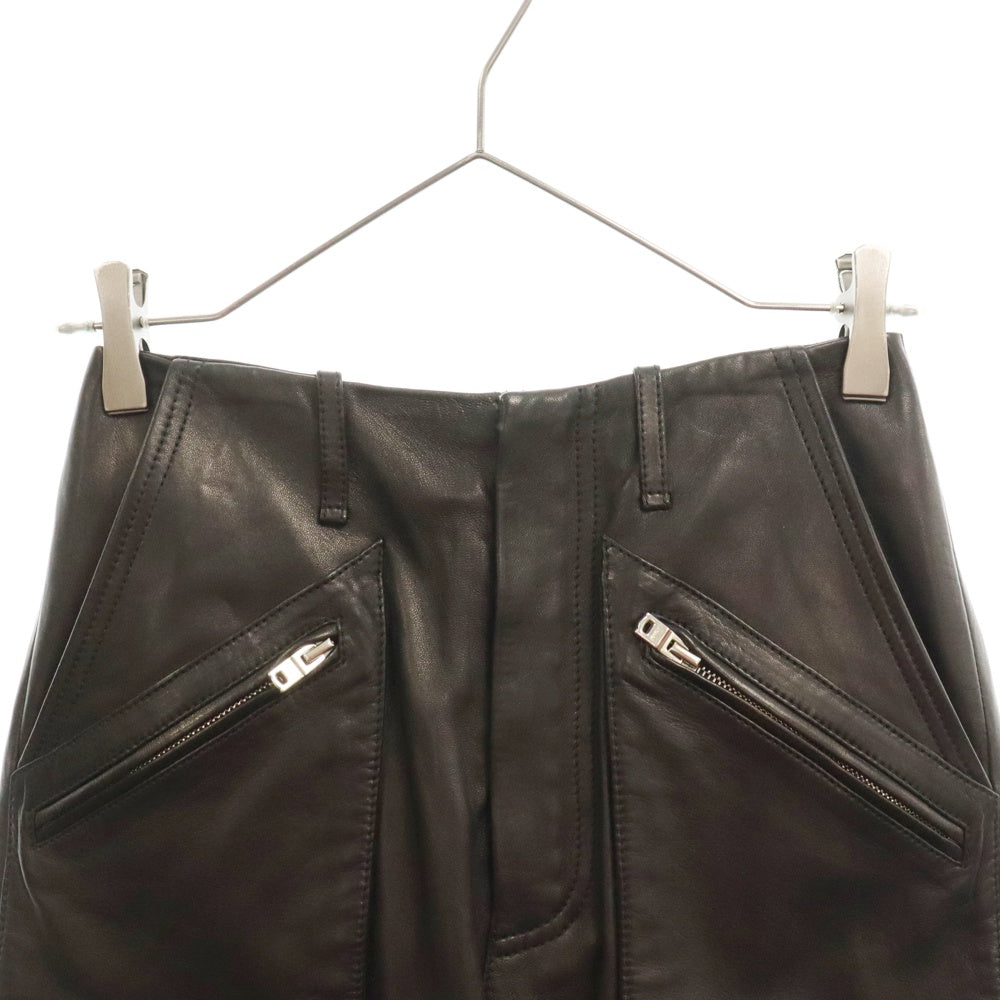AMIRI(アミリ) LEATHER CARGO PANT PF23WLP004001 レザーカーゴパンツ ブラック