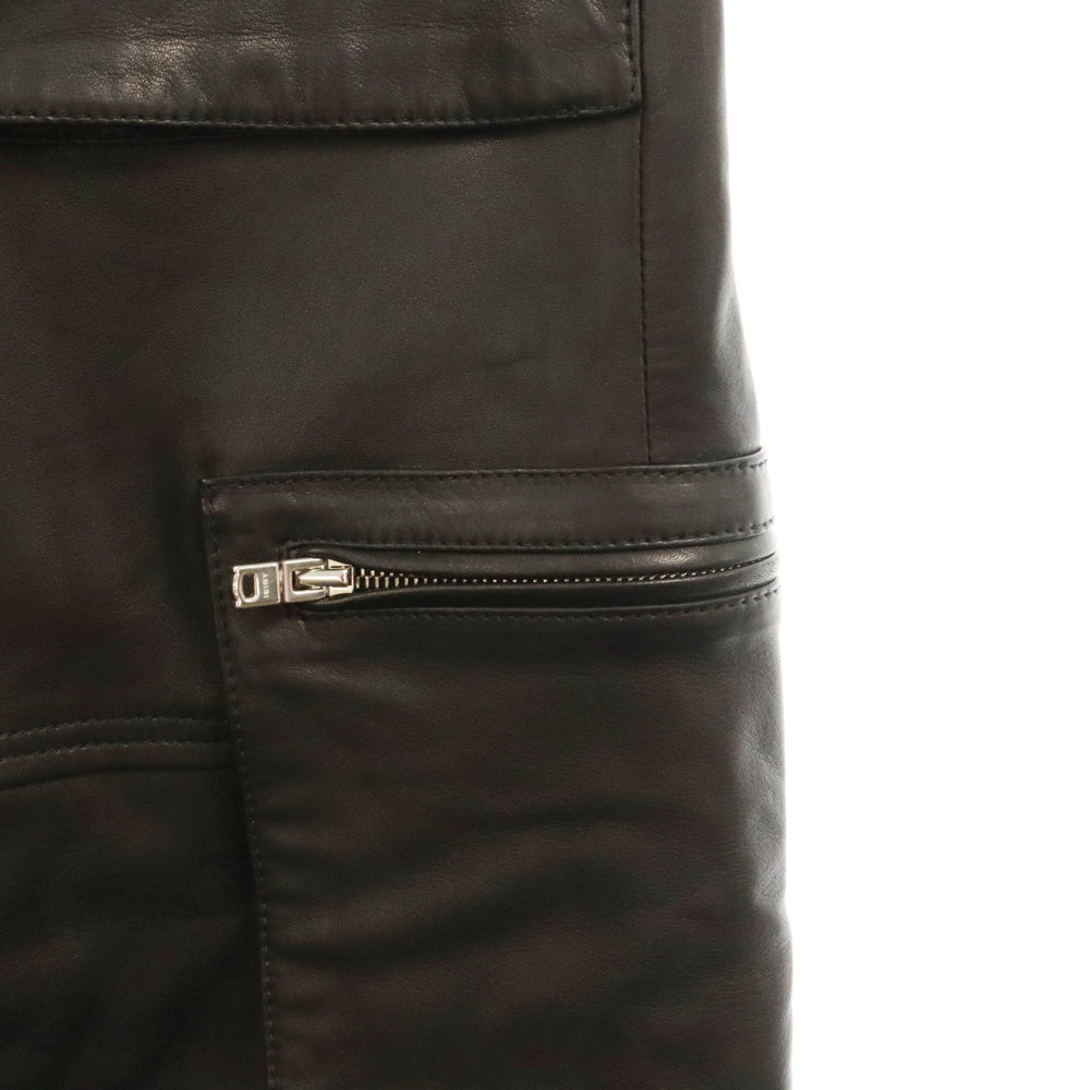 AMIRI(アミリ) LEATHER CARGO PANT PF23WLP004001 レザーカーゴパンツ ブラック