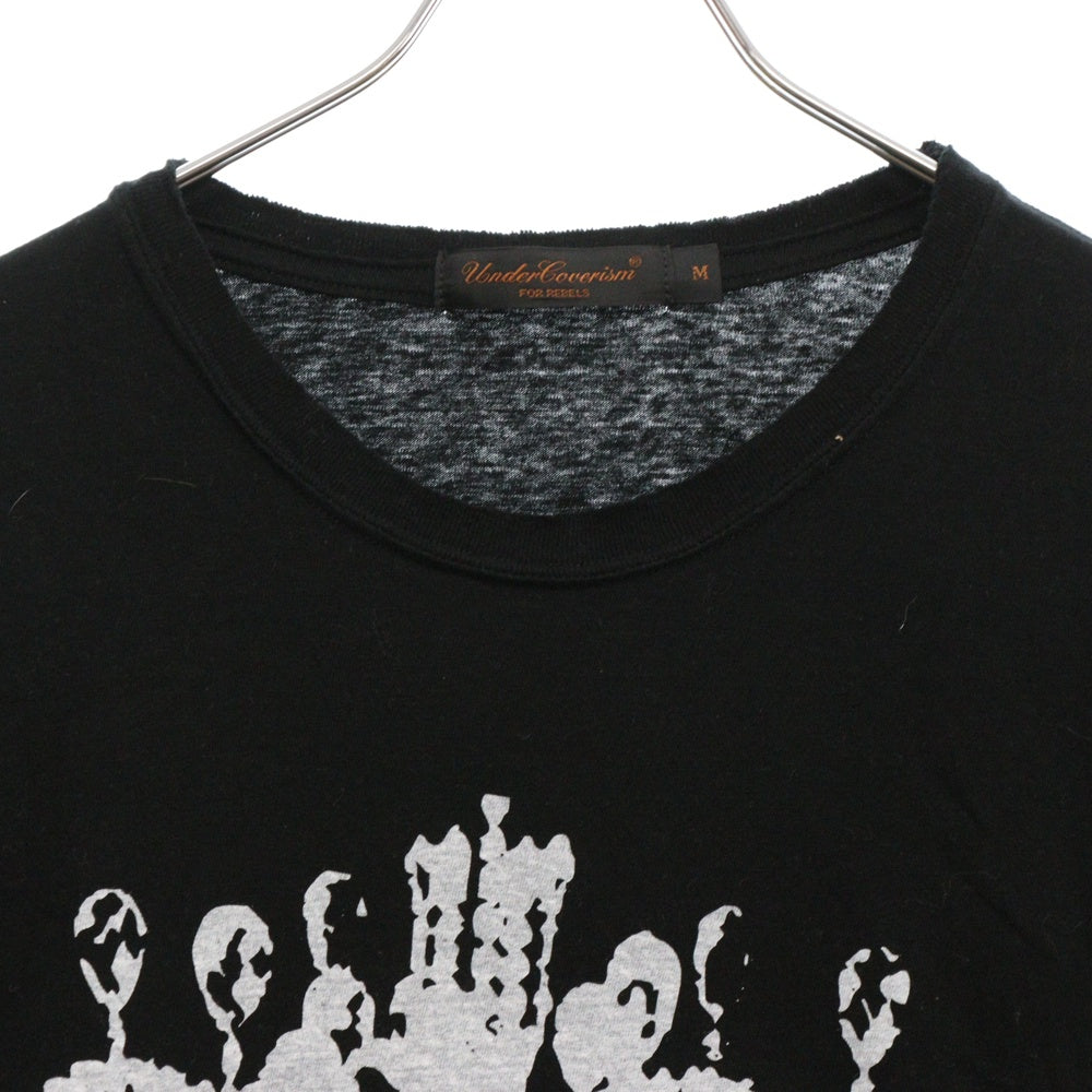 UNDERCOVER ISM(アンダーカバーイズム) 03AW Paperdoll Chandelier Skull L/S Tee アーカイブ キャンドルスカル プリント クルーネック長袖Tシャツカットソー ブラック