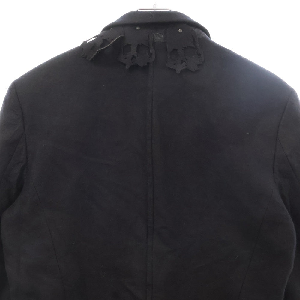 UNDERCOVER ISM(アンダーカバーイズム) 05AW 初期 ARTS&CRAFTS期 スカルパッチ フェルト テーラードジャケット 5A202-J2 ブラック