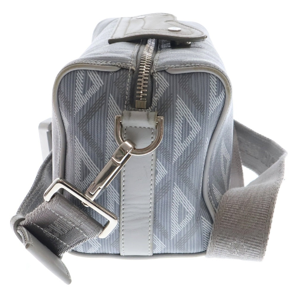 DIOR(ディオール) LINGOT22 ランゴ ダイヤモンドキャンバス総柄 コースターバックルショルダーバッグ グレー