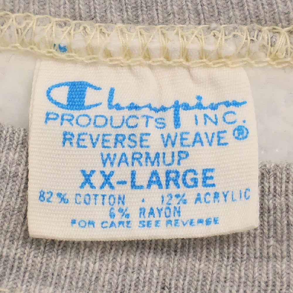 VINTAGE(ヴィンテージ) 70s Champion REVERSE WEAVE 青単タグ 目無し クルーネック スウェットシャツ トレーナー グレー