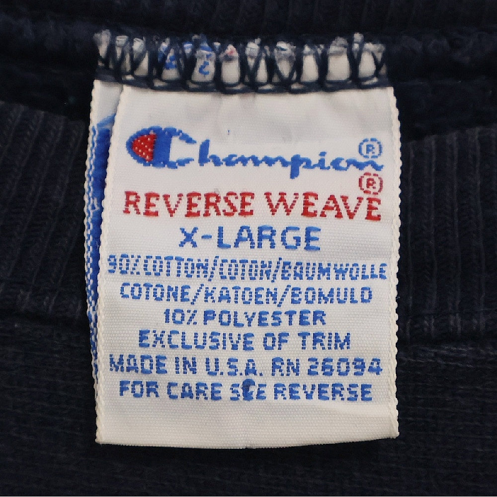 VINTAGE(ヴィンテージ) 90s Champion REVERSE WEAVE YALE クルーネック スウェットシャツ トレーナー ネイビー