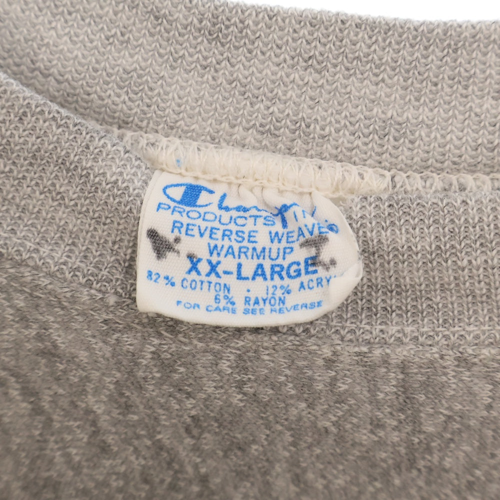 VINTAGE(ヴィンテージ) 70s Champion REVERSE WEAVE 青単タグ 目無し クルーネック スウェットシャツ トレーナー グレー